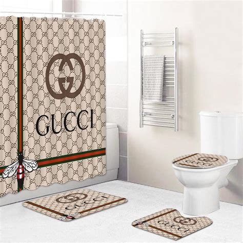 gucci bathroom sets|Gucci bath towels and rugs.